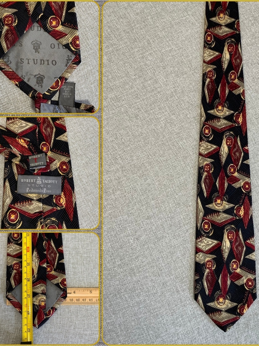 Robert Talbott Studio Redwood & Ross Silk Tie